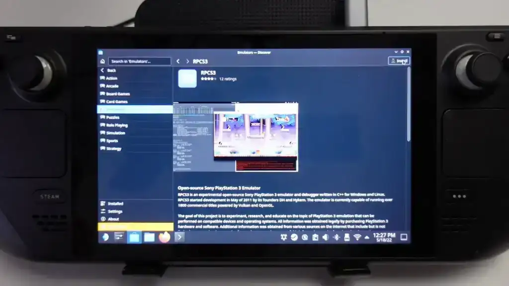 Complete Guide to PS3 Emulation on the Steam Deck