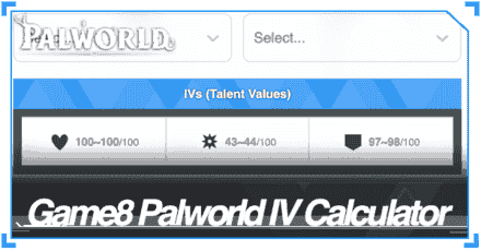 Palworld IV Stat Calculator - Game8