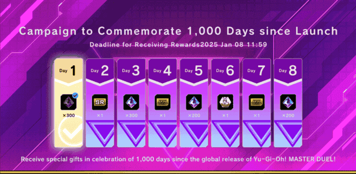 Master Duel - 1000 Days Since Launch Campaign