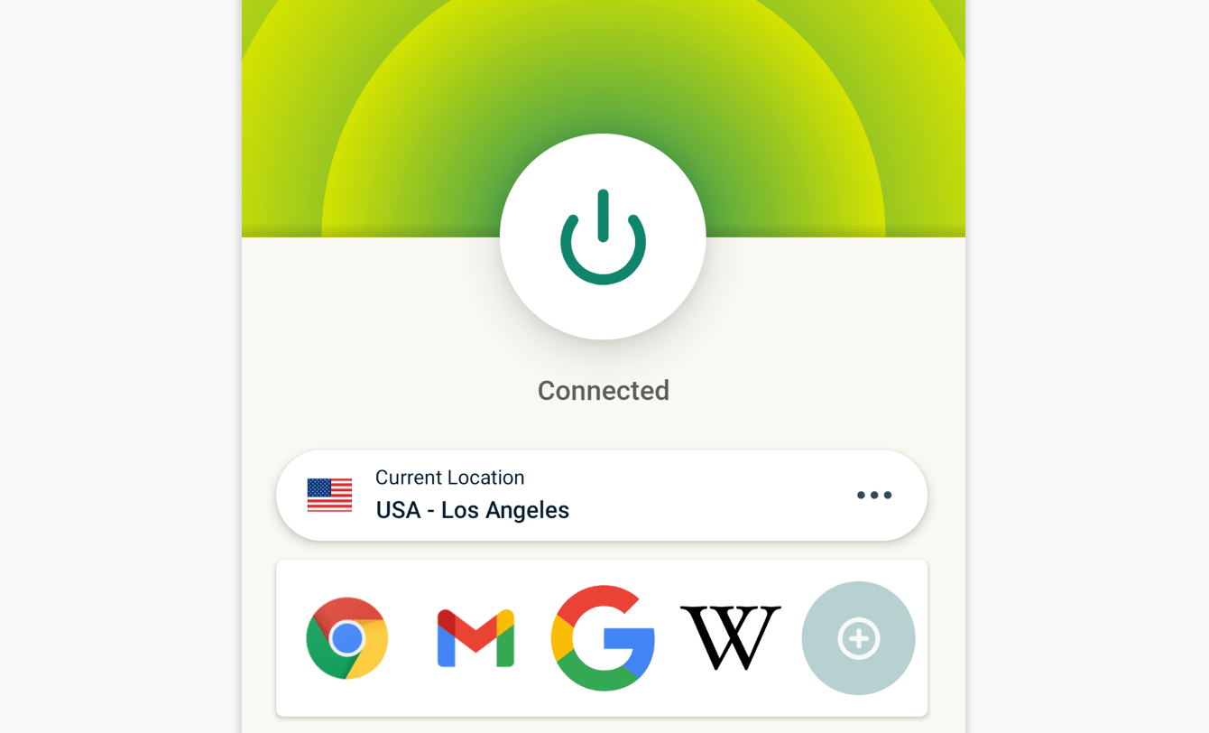 You are connected to ExpressVPN.