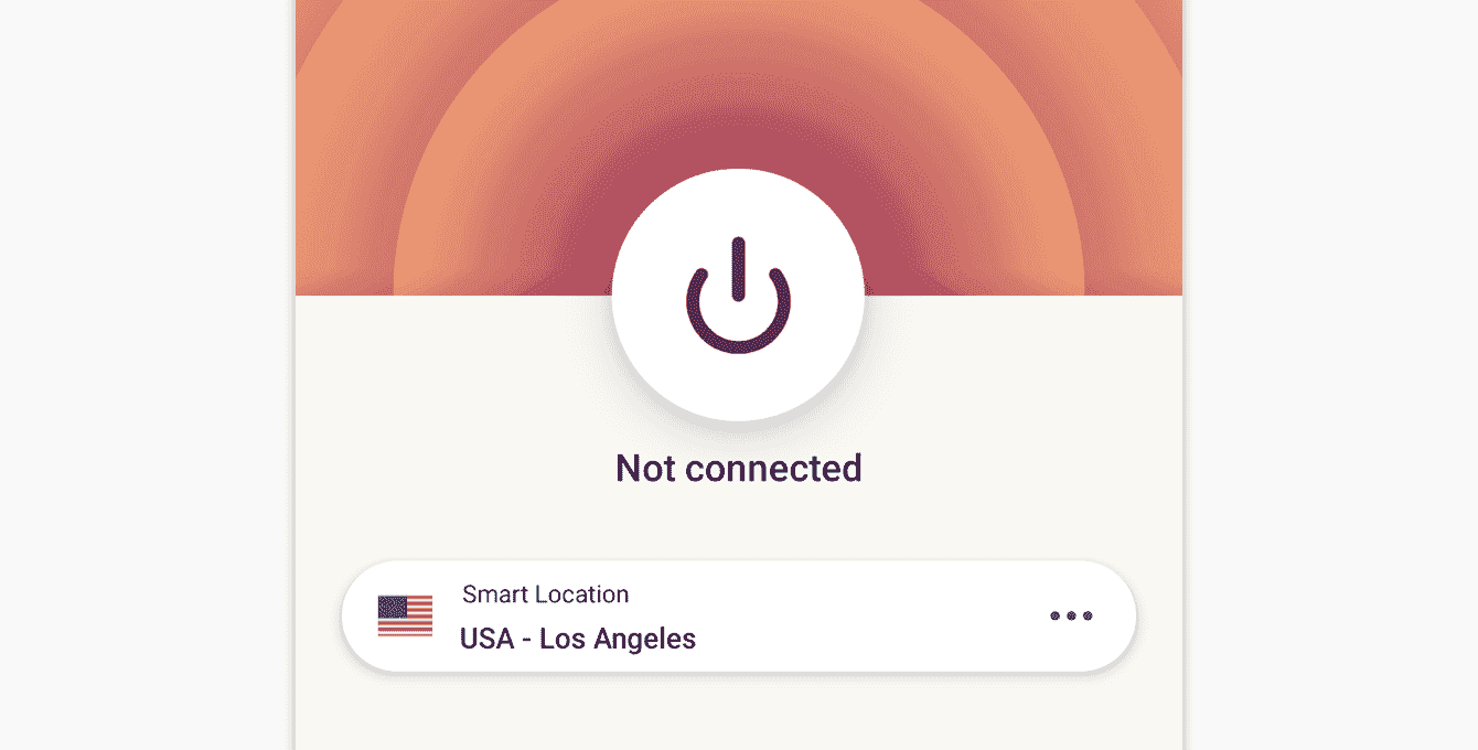 You are not connected to ExpressVPN.