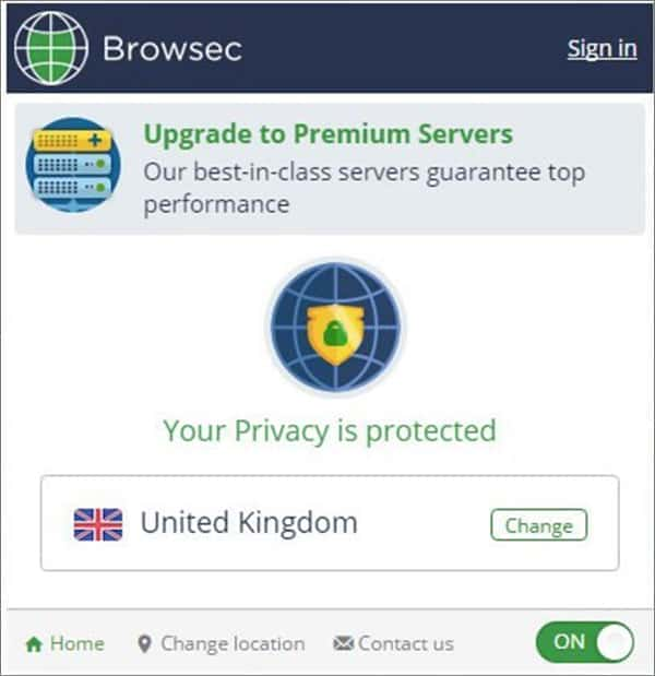 Browsec 为Chrome