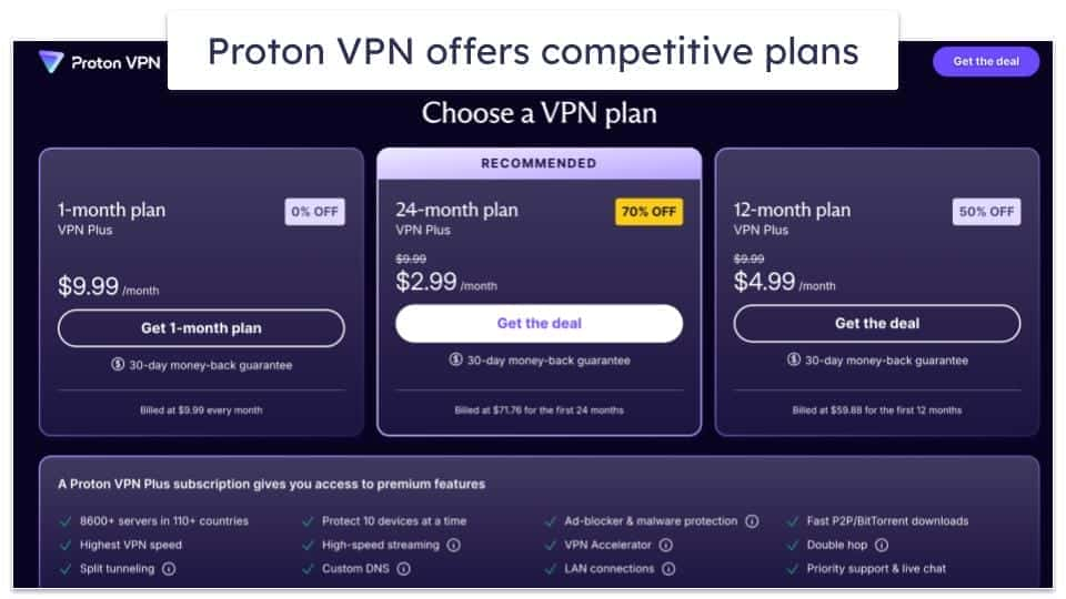 7. Proton VPN  — Convenient Connection Features &amp; Fast Speeds