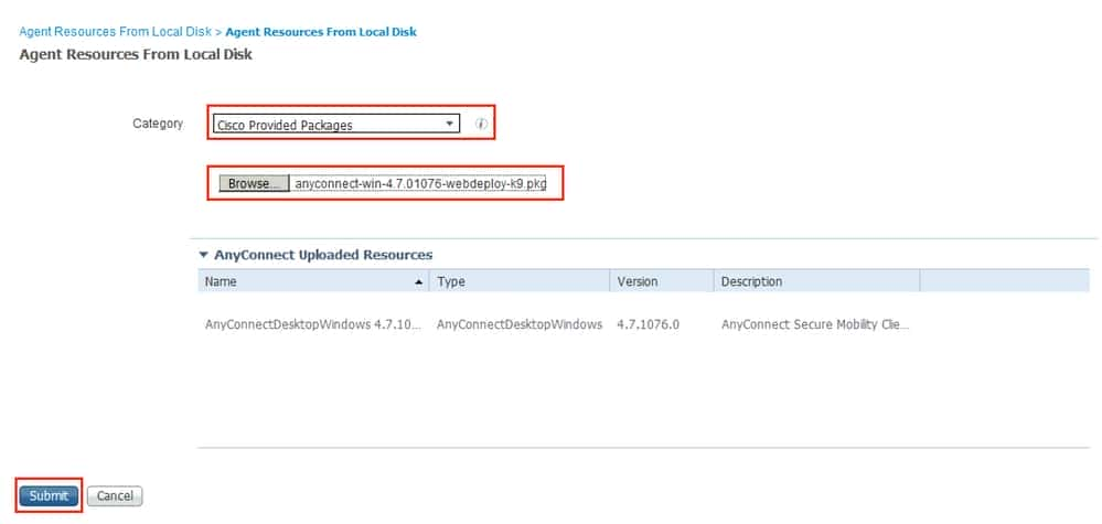 ISE configuration - Download AnyConnect from Cisco Software Download