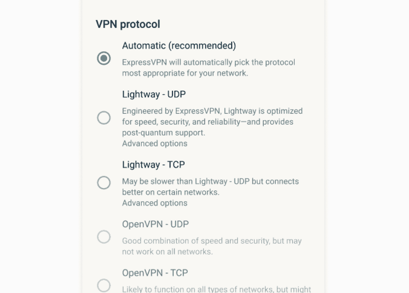 List of VPN protocols.