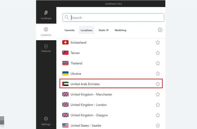 Surshark UAE VPN