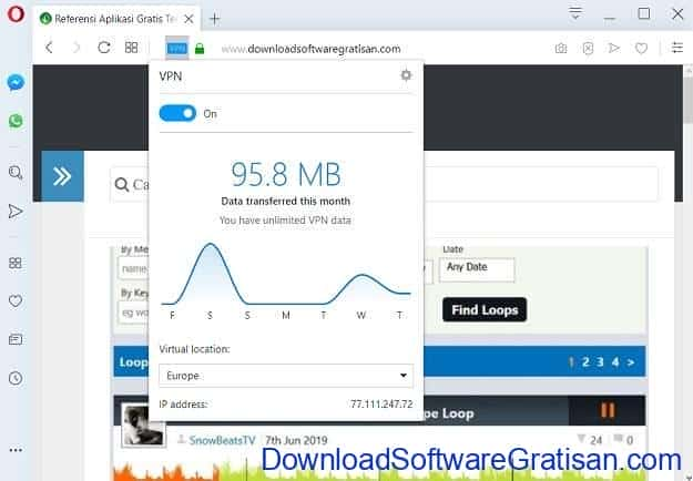 Browser Gratis Terbaik dengan VPN Terintegrasi Opera Browser