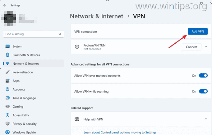 Set Up VPN Connection