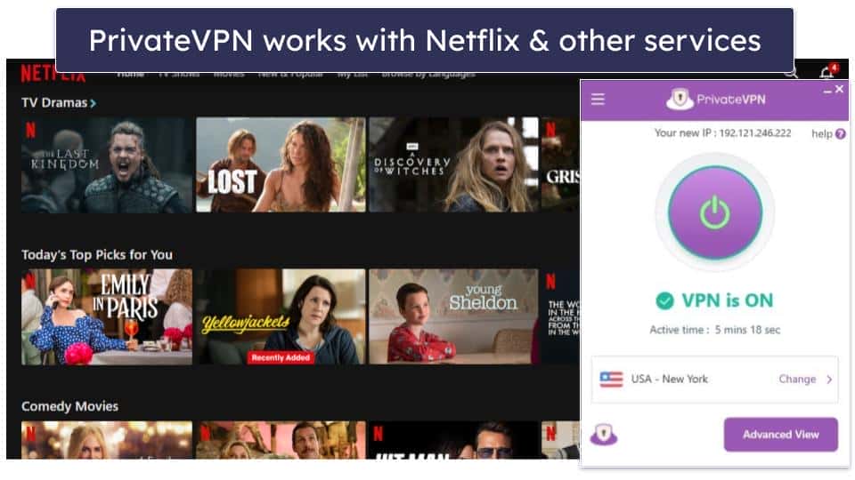 6. PrivateVPN — Good VPN for Streaming