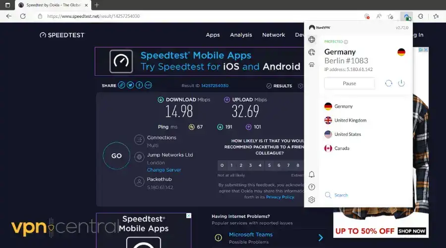 internet speed test