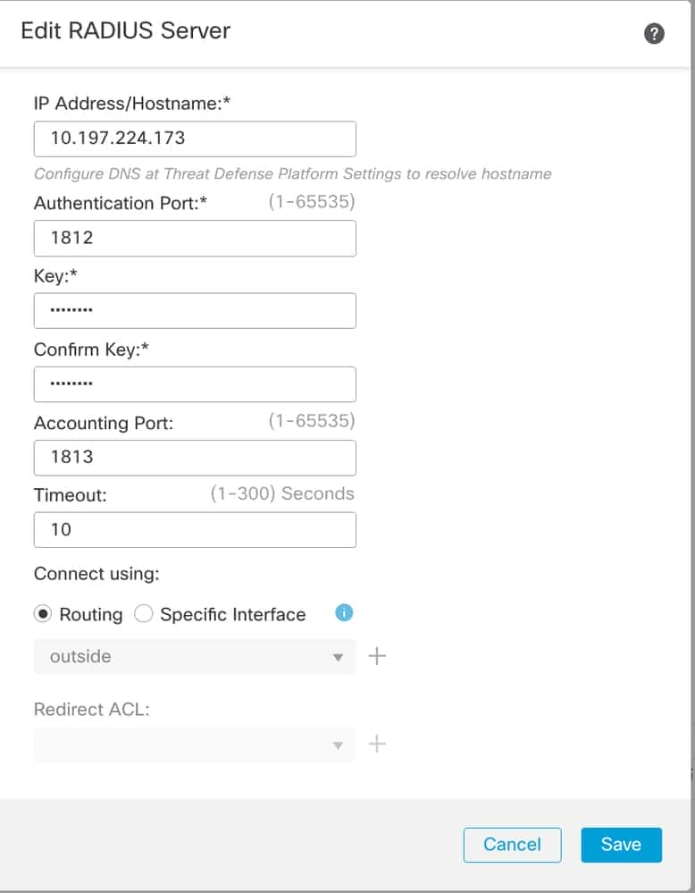 FMC - ISE Server