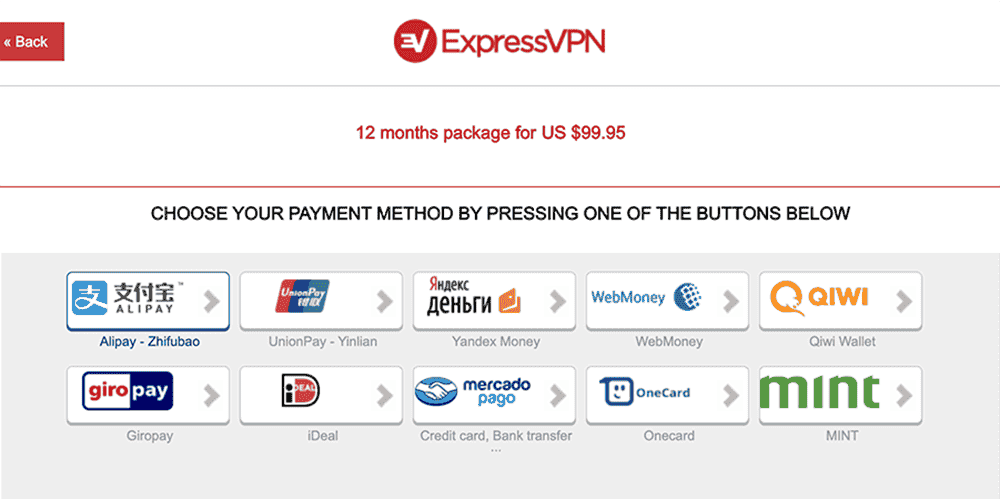 expressvpn支付宝付款方式