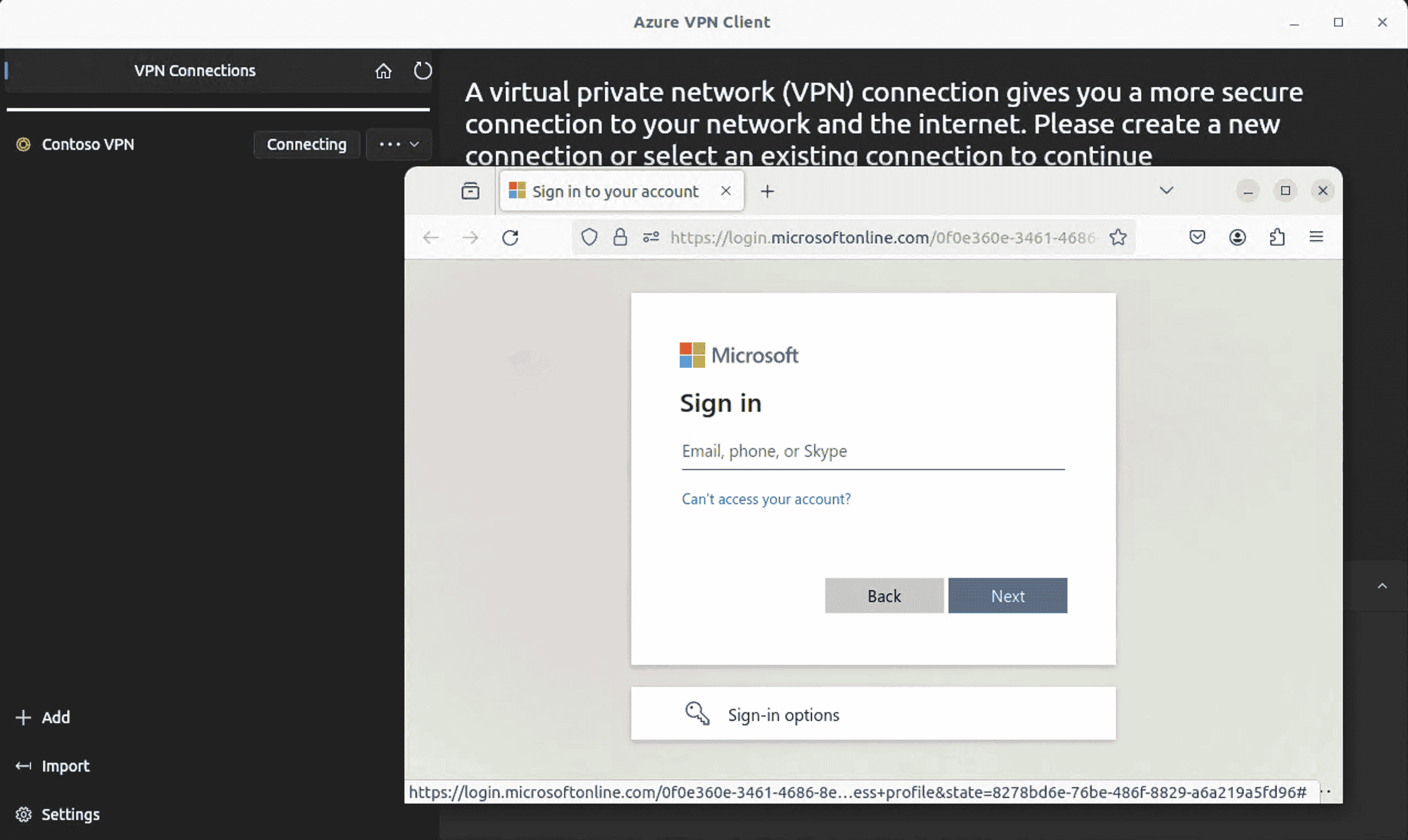 Configure Azure VPN Client