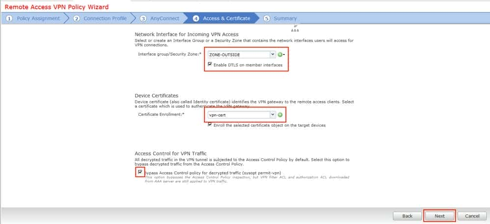 ASA configuration  - Select interface from which VPN traffic is expected