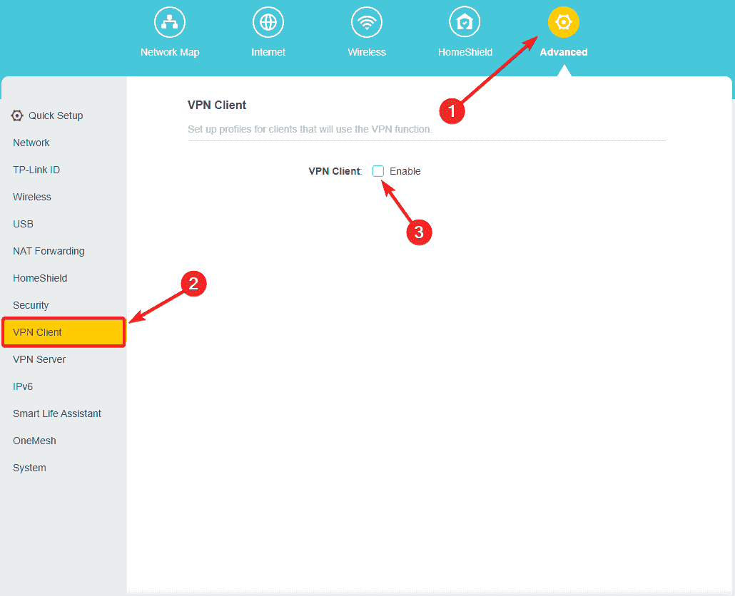 Configurer TP-Link avec NordVPN