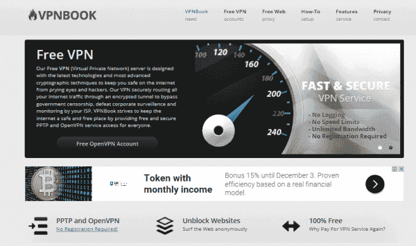 VPNBook Free VPN Server