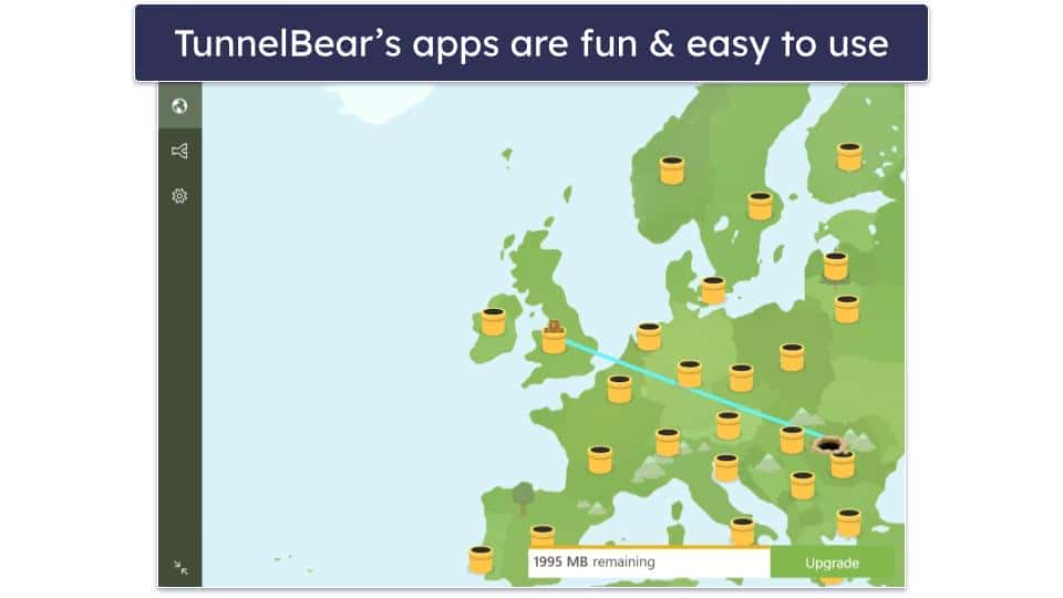 Bonus. TunnelBear — Really Good Free VPN With Access to All Servers &amp; Features