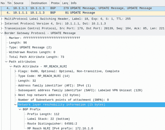 Unique VPN-IPv4 Route