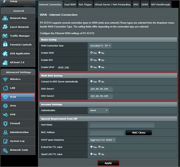 AsusWRT Merlin setup with NordVPN