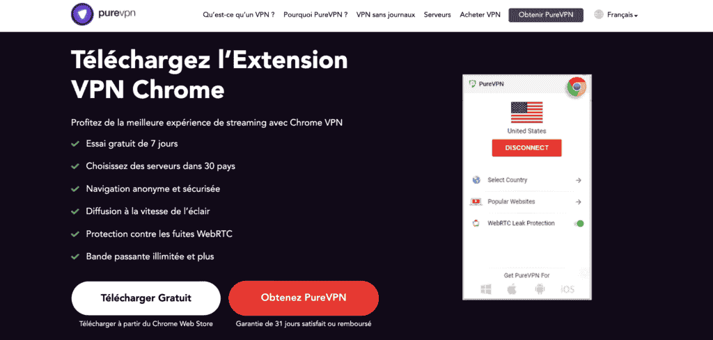 PureVPN Chrome