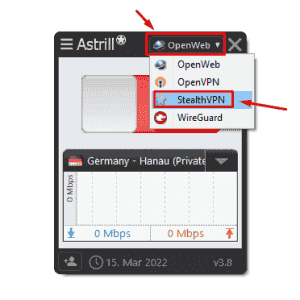 Astrill Setup Manual:Enable VPN Sharing