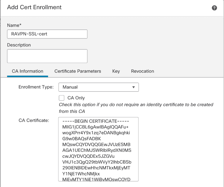 Configure Anyconnect VPN to FTD via IKEv2 with ISE