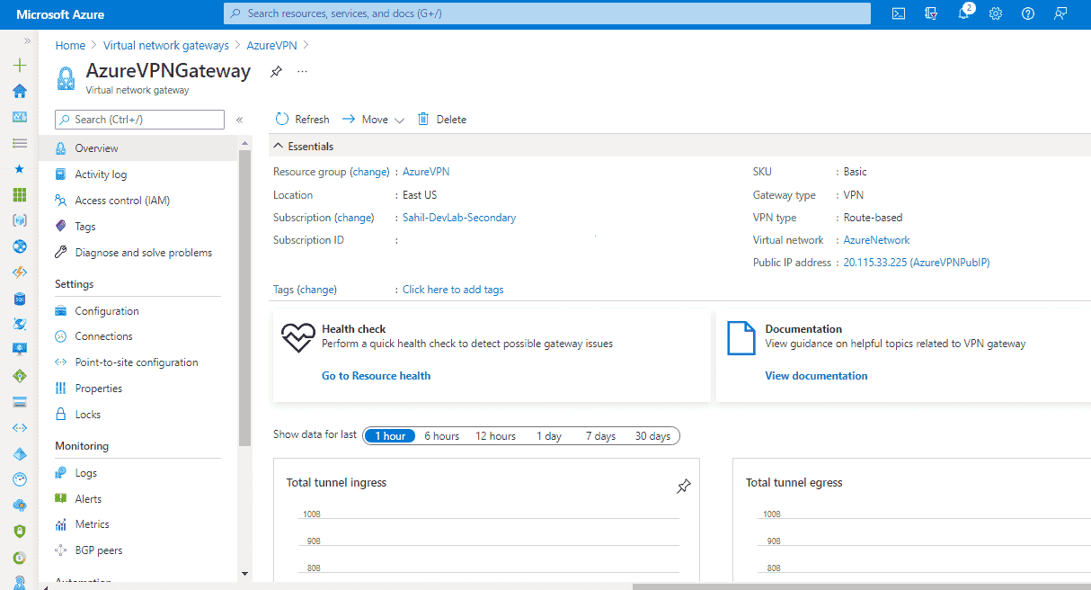 Azure Site to Site VPN Connection [100% Working]