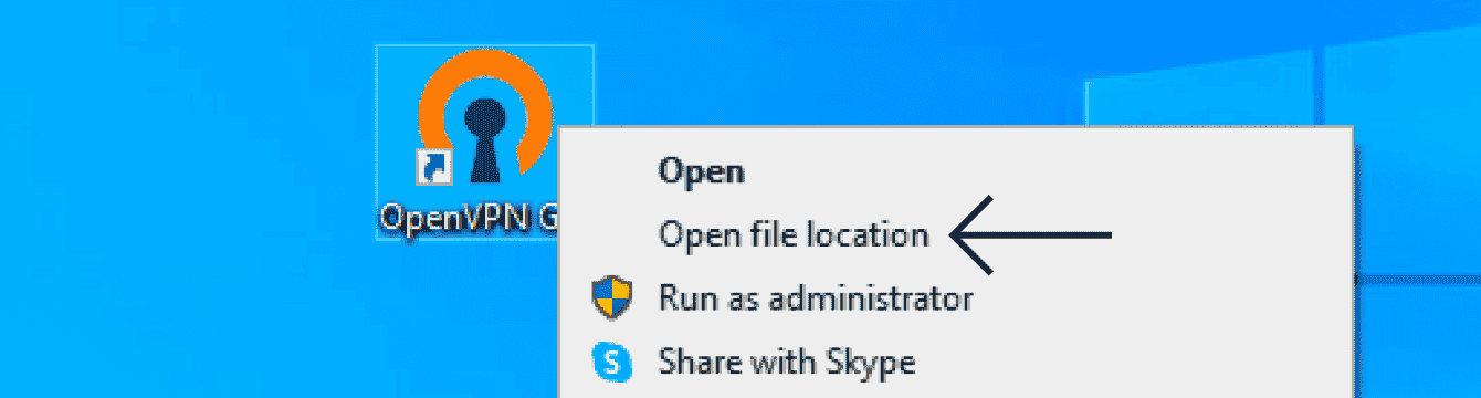 Click “Open file location.”