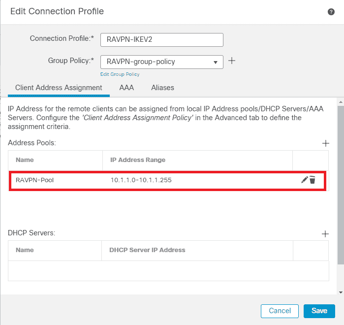 FMC - Client Address Assignment