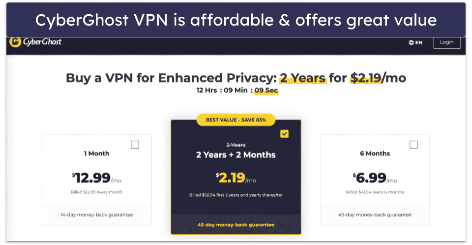 🥉3. CyberGhost VPN — High Performance Optimized Servers for Gaming With Good Automation