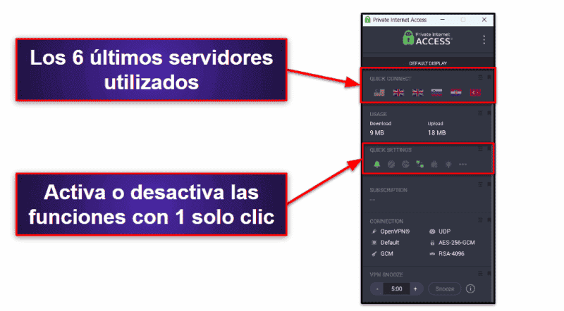 🥈2. Private Internet Access: Tiene unas funciones de privacidad excelentes