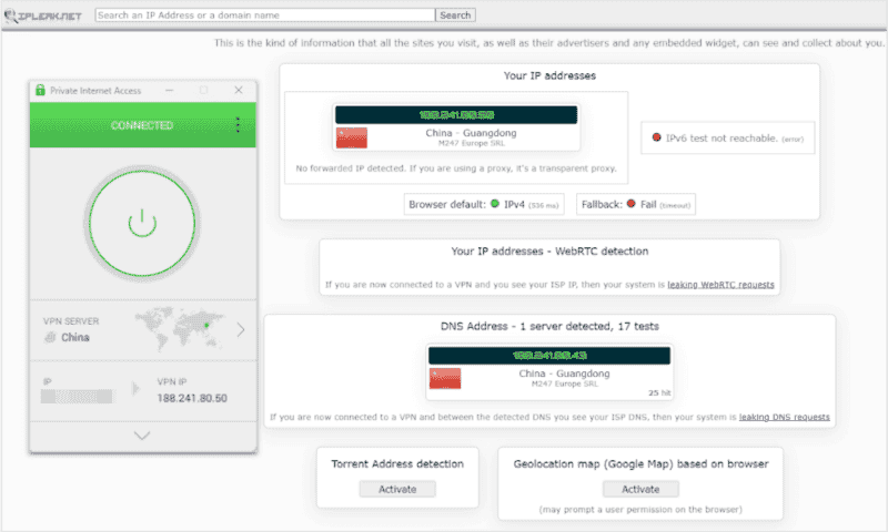 best wechat vpn pia leak test