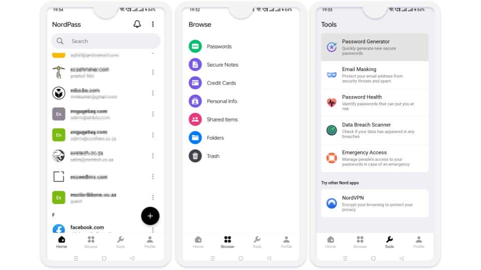 NordPassMobile App — Great Features on Android, Limited on iOS