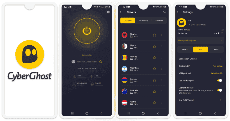 🥉 3 . CyberGhost VPN — Great Android VPN for streaming