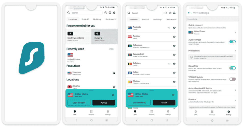 5. Surfshark — Good Android VPN for New Users