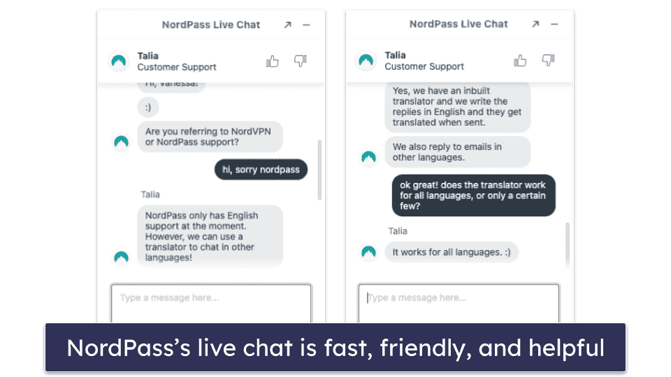 NordPassCustomer Support — Helpful &amp; Responsive Live Chat &amp; Email Support