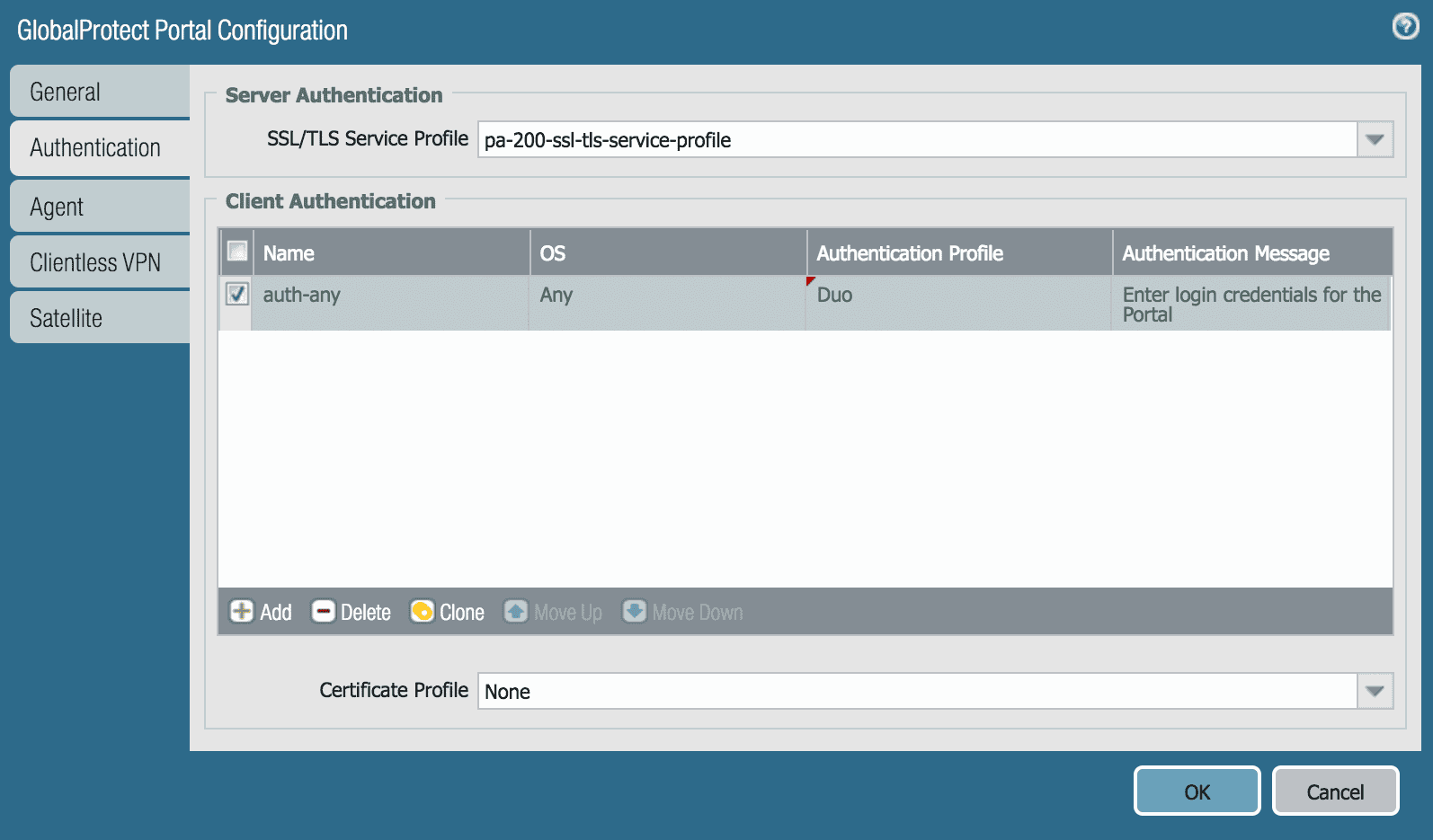 GlobalProtect Portal Properties