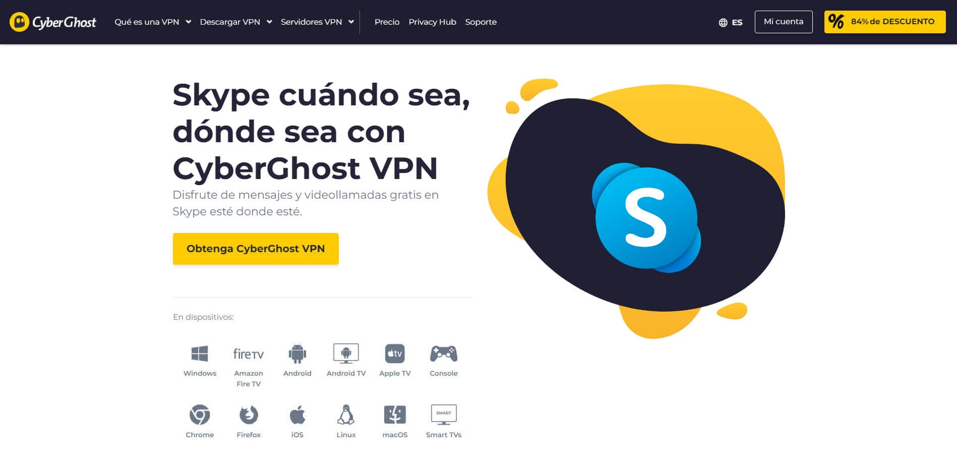 Cyberghost Vpn Desbloquear Skype