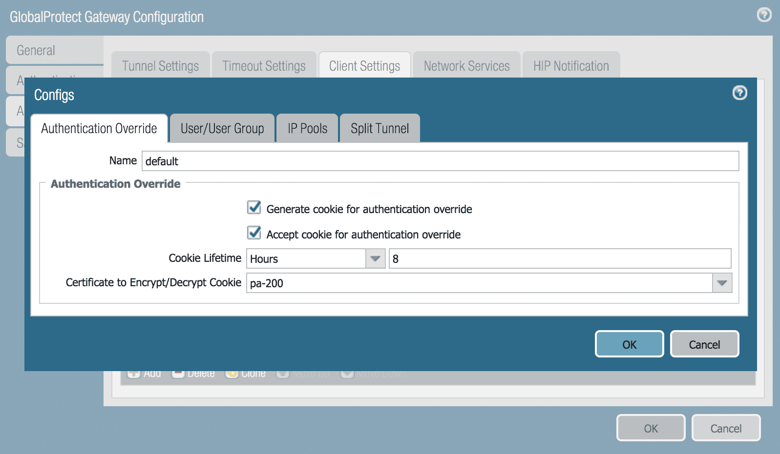 GlobalProtect Gateway Properties