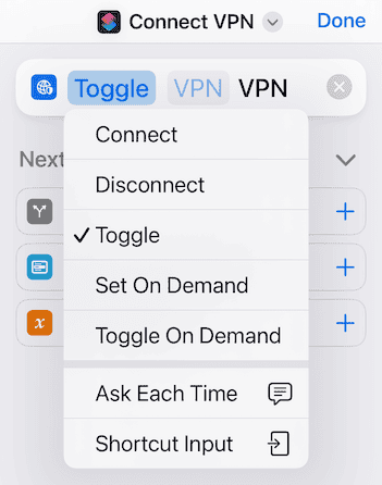 Select VPN Connection