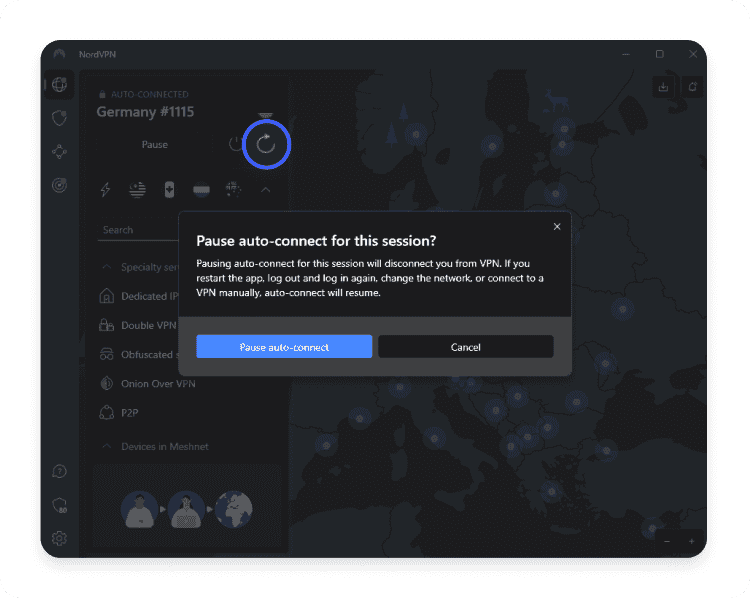 pause auto-connect vpn