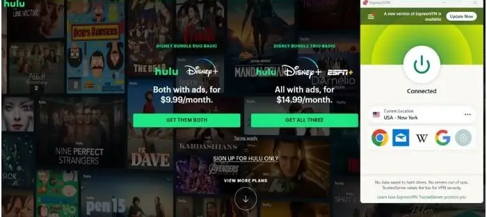 stream-hulu-in-USA-with-expressvpn-new-york-server