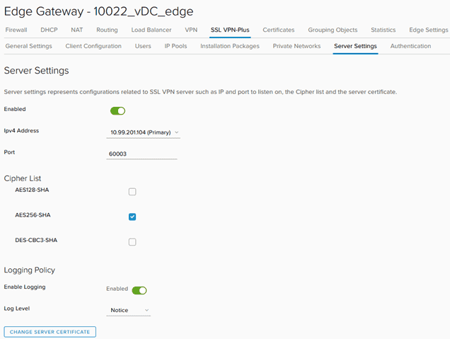 Enable & Configure SSL Server