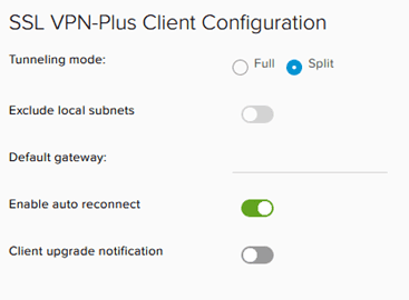 Configure Client Tunneling