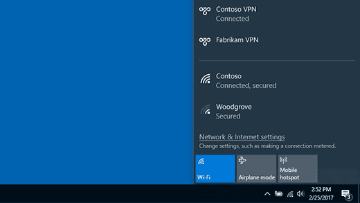 connected to a VPN