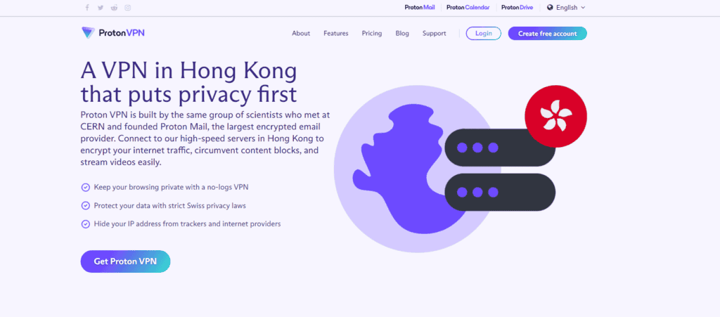 Protonvpn hong kong