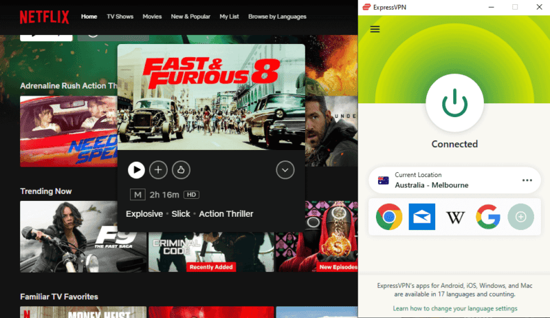 ExpressVPN for Netflix streaming