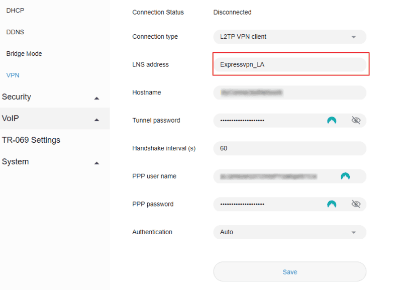 changing vpn server