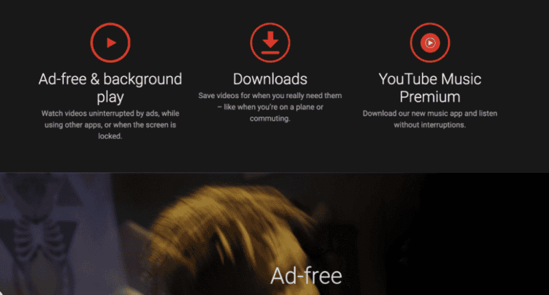 youtube premium features
