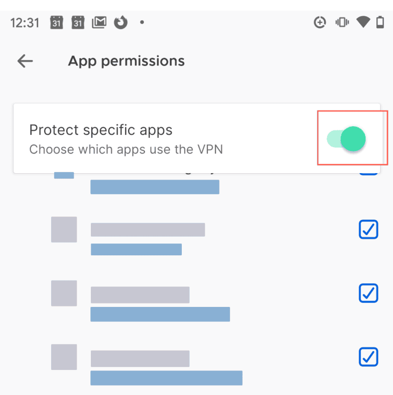 mozilla split tunneling